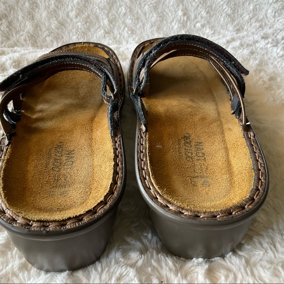 Naot Strappy Comfort Wedge Slide Sandals Size 40 - Picture 7 of 14